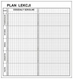 Szkolny plan lekcji PL01  80x92 cm