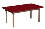 Stół przedszkolny/do żłobka prostokątny 1200x700 