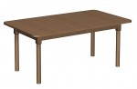 Stół przedszkolny/do żłobka prostokątny 1200x700 