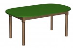 Stół przedszkolny/do żłobka owalny 1200x700