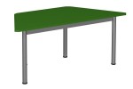 Stół szkolno-przedszkolny trapezowy 1400x700, noga Ø 40, rozmiar 4 - 6