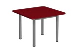 Stół szkolno-przedszkolny, kwadratowy, 700x700, rozmiar 4 - 6, noga Ø 40