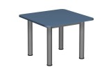 Stół szkolno-przedszkolny, kwadratowy 700x700, rozmiar 4 - 6, noga Ø 60